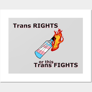 Trans rights (pink) Posters and Art